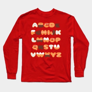 Alphabet Cookies Long Sleeve T-Shirt